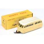 French Dinky Toys 811 Caravane - Cream body, white ribbed roof, red flashe