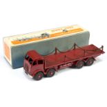 Dinky Toys 505 Foden (type 2) Flat truck With Chains - Maroon Cab, chassis, back and supertoy hub...