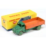 Dinky Toys 418 Leyland Comet Wagon With Hinged Tailboard - Green cab, chassis and supertoy hubs w...