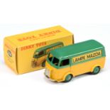 French Dinky Toys 25B Peugeot Fourgon " Lampe Mazda" - Two-tone Yellow and green including convex...