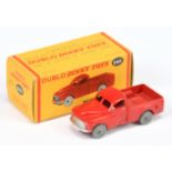 Dinky Toys Dublo 065 Morris Pick-Up - Red body, silver trim and smooth grey wheels - Excellent (c...