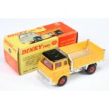 Dinky Toys 435 Bedford TK Tipper - Yellow cab and side panels, black roof, silver trim, back and ...