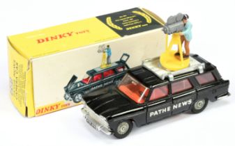 Dinky Toys 281 Fiat 2300 Station wagon "Pathe News" - Black body, red interior, silver trim. cast...