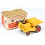 Dinky Toys 562 Dumper Truck - Yellow body, chassis and tipper, black seat, steering wheel and met...