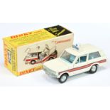 Dinky Toys 254 Range Rover "Police" - White body, light blue interior, roof box and plastic aeria...