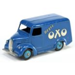 Dinky Toys 31d (453) Trojan "Beefy OXO" Van - Blue body, mid-blue rigid hubs with smooth tyres, s...