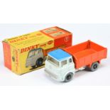 Dinky Toys 435 Bedford TK Tipper - Pale grey mid-blue roof, orange back and side panels, silver t...