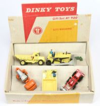Dinky No.900 "Site Building" Gift Set which includes (1) Euclid Dumper Truck;with windows  (2) Bl...