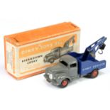 Dinky Toys 25X Commer Breakdown Lorry - Mid grey, Violet blue back and jib, silver trim, reds rig...
