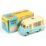 Corgi Toys 428 Smith's karrier "Mister Softee" Ice cream Van - Two-Tone Cream and blue, pale gree...
