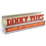 Dinky Tinplate "Dinky Toys Made by Meccano Ltd" illuminated Hanging Sign - Metal and Tinplate wit...