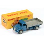 Dinky Toys 414 Dodge Tipping Wagon - Blue cab and  chassis, grey tipper and rigid hubs with smoot...