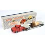 Dinky Toys 986  Mighty Antar Low Loader with Propeller Load - Red unit with black grille, light b...