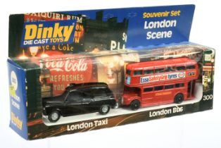 Dinky Toys  300 "London Scene" Gift Set - To Include (1) Austin "Taxi" - Black body, grey interio...