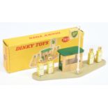 Dinky Toys 783 "BP" Petrol Pump Forecourt Set -Plastic base, hut and sign with 4 X metal pumps