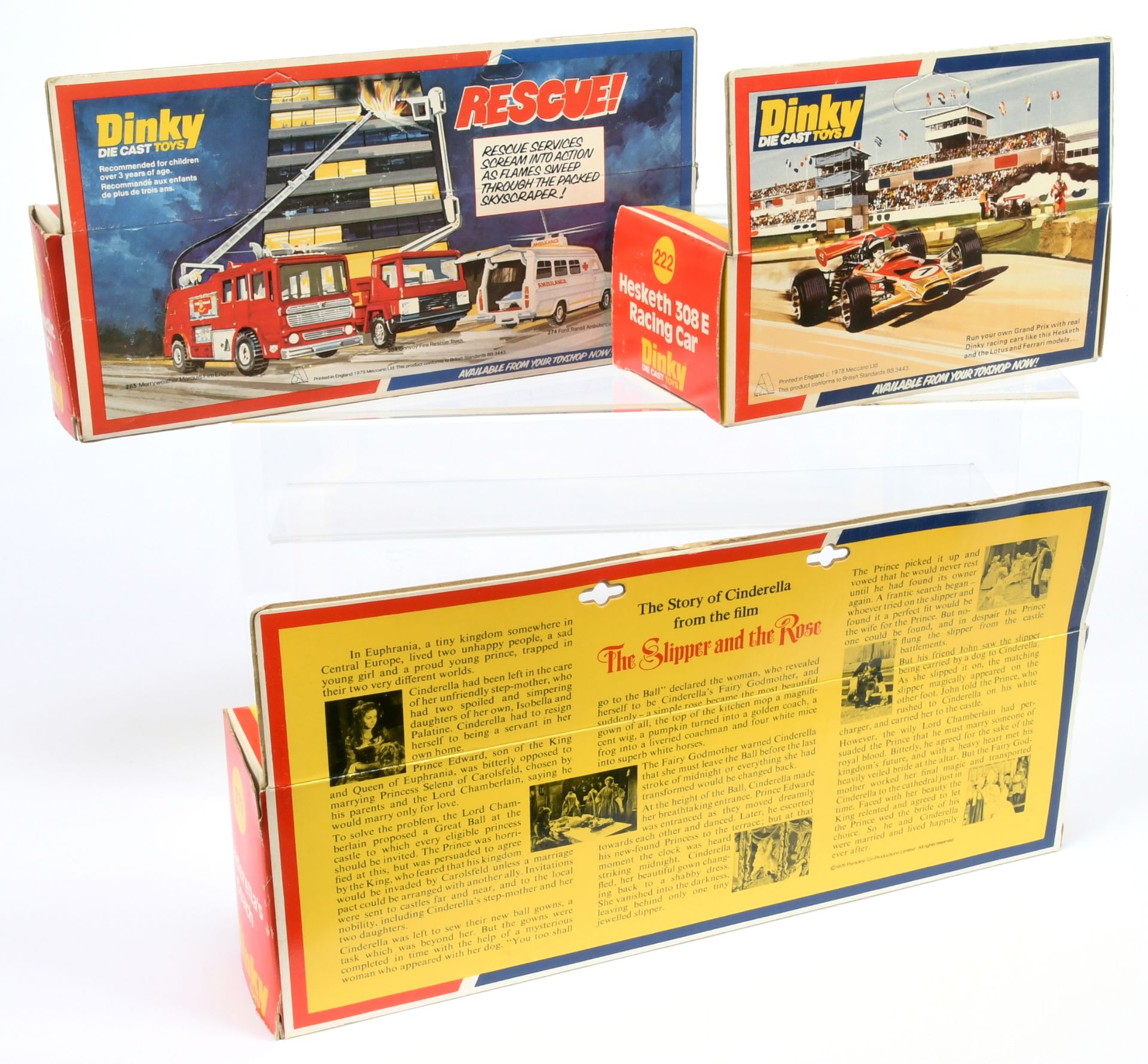 Dinky Toys Group Of 3 - (1) 111 Cinderella's Coach, (2) 222 "Olypmus" Hesketh 308E racing Car - b... - Bild 2 aus 2