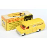 Dinky Toys 407 Ford transit van "Hertz Van Rental"  - Yellow body and opening doors, bare metal b...