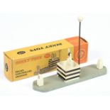 Dinky Toys 753 "Police" Controlled Crossing - Plastic grey base, white and black box with "Police...