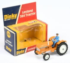 Dinky Toys  308 Leyland 384 Tractor - Orange body, white hubs (plastic to front including chimney...