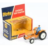 Dinky Toys  308 Leyland 384 Tractor - Orange body, white hubs (plastic to front including chimney...