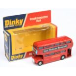 Dinky Toys  289 "London Transport" Routemaster bus "Visit Madame Tussaud's" - red body, blue inte...