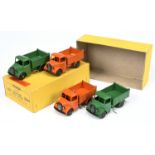 Dinky Toys Trade pack 25M (410) Bedford End Tipper- containing 4 examples - (1) Green including c...