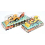 Dinky Toys 437 Muir-Hill 2-Wheel Loader "Taylor Woodrow" - Yellow, orange, cast hubs - and anothe...