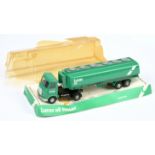 Dinky Toys 945 AEC Articulated Tanker "Lucas Oil" - Green cab and tanker, black chassis and inter...