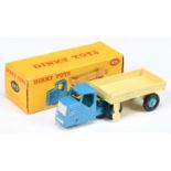 Dinky Toys 415 Mechanical Horse And Open Wagon - Mid-blue unit and rigid hubs with smooth tyres, ...