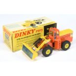 Dinky Toys 973 Eaton Yale Articulated Tractor Shovel - Orange body, yellow engine cover and front...