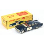 Dinky Toys 264 Ford Fairlane "RCMP" - Blue body, white door panels, off white interior with figur...