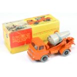 Dinky Toys 960 Albion Chieftain Lorry Mounted Cement Truck - Orange cab and chassis, with windows...