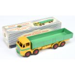 Dinky Toys 934 Leyland Octopus Wagon - Yellow cab and chassis, mid-green back and trim, silver tr...