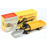 Dinky Toys 958 Guy Warrior With Snow Plough - Black and yellow with silver blade, solid ,blue roo...