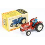 Dinky Toys 308 Leyland 384 Tractor - Metallic Red body, white hubs and chimney stack, figure driv...