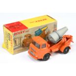 Dinky Toys 960 Albion Chieftain Lorry Mounted Cement Truck - Orange cab and chassis, with windows...