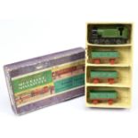 Dinky (Hornby Series Modelled Miniatures) Pre-War 18 Passenger Train set - containing Locomotive ...