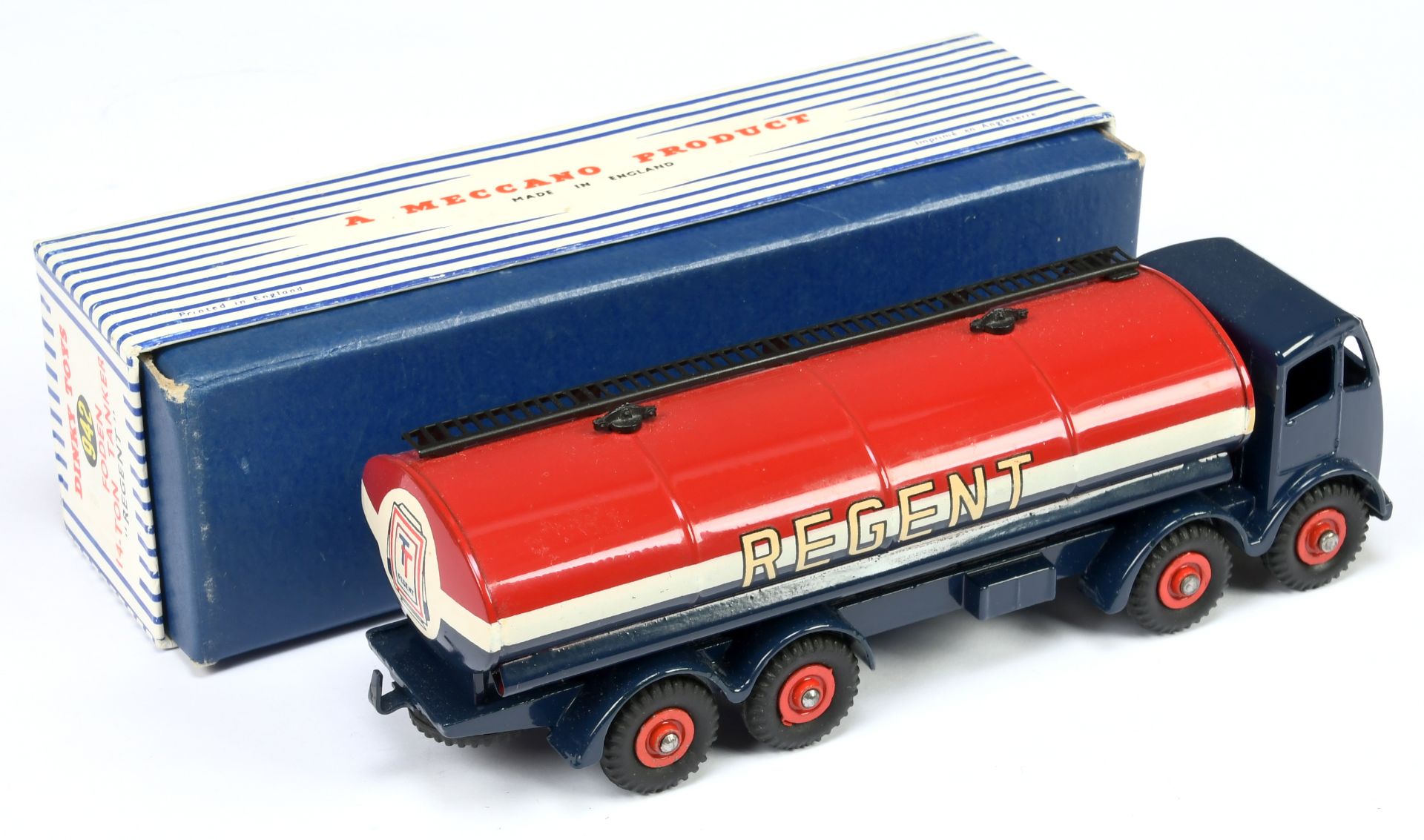 Dinky Toys 942 Foden (Type 2) Tanker "Regent" - Blue cab and chassis, white, red including supert... - Bild 2 aus 2