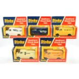 Dinky Toys 410 Bedford Promotional Vans Group Of 5 - (1) "Beefy OXO", (2) "OCL", (3) "Wimpey", (4...