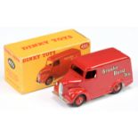 Dinky Toys 455 Trojan van "Brooke Bond Tea" - Red body and rigid hubs with smooth tyres, silver t...