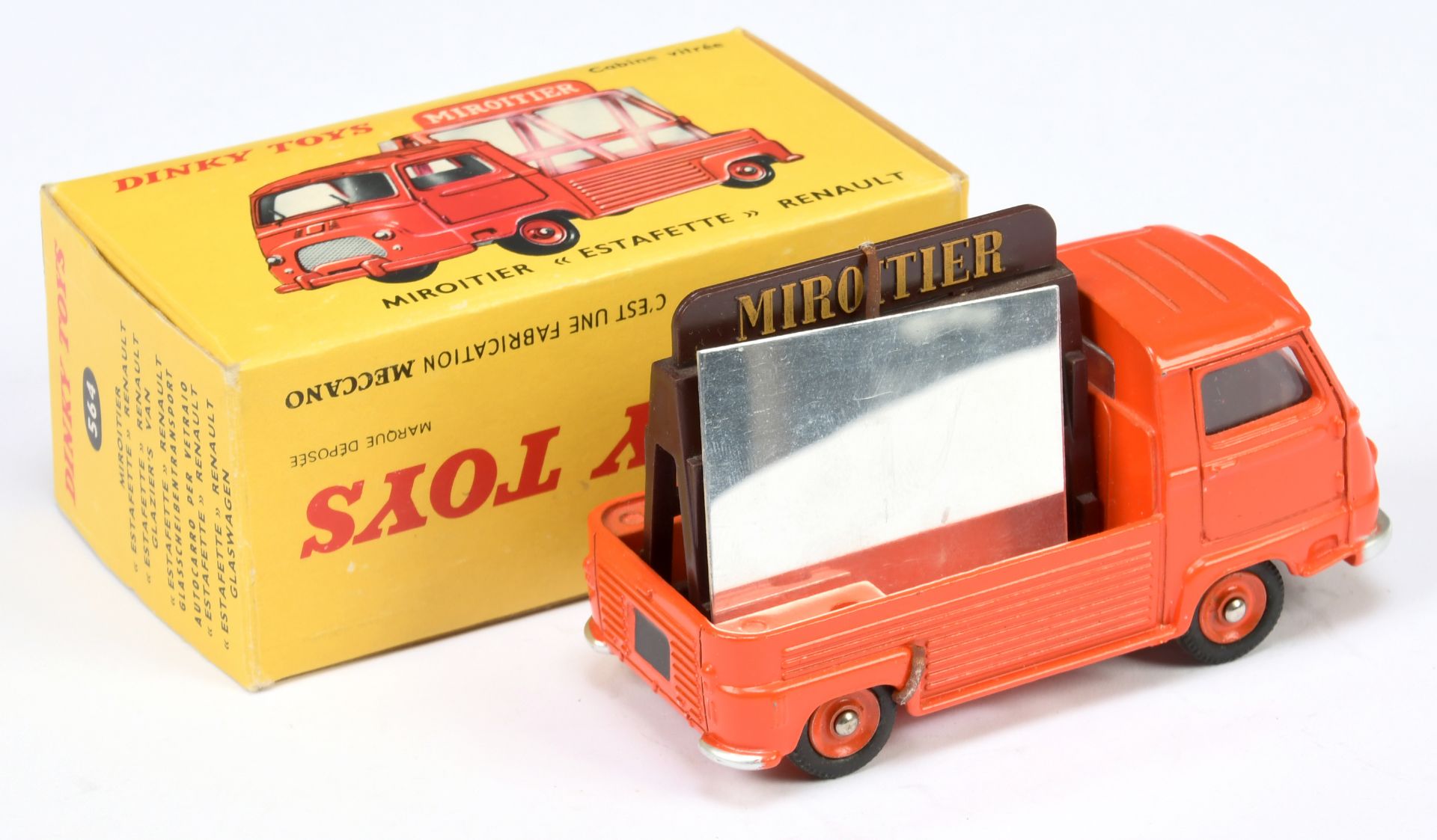 French Dinky Toys 564 Renault Estafette Pick-Up "Saint-Gobain/Miroitier" - Orange cab, back and c... - Image 2 of 2