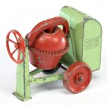 Matchbox Moko Early Issue Large Scale Cement Mixer - Pale green, red including wheels, handle and...