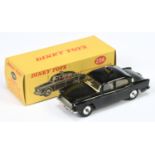 Dinky 256 Humber hawk "Police" Car - Black body, pale cream interior with figures, silver trim, s...