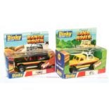 Dinky Toys 202 Land Rover "Customised" series - Yellow Body with black, orange and red side strip...