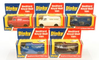 Dinky Toys 410/412 Bedford Promotional Vans  Group Of 5  -  (1) "Rank Xerox", (2) "Tate & Lyle", ...