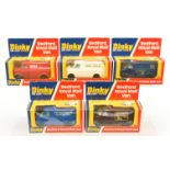 Dinky Toys 410/412 Bedford Promotional Vans  Group Of 5  -  (1) "Rank Xerox", (2) "Tate & Lyle", ...