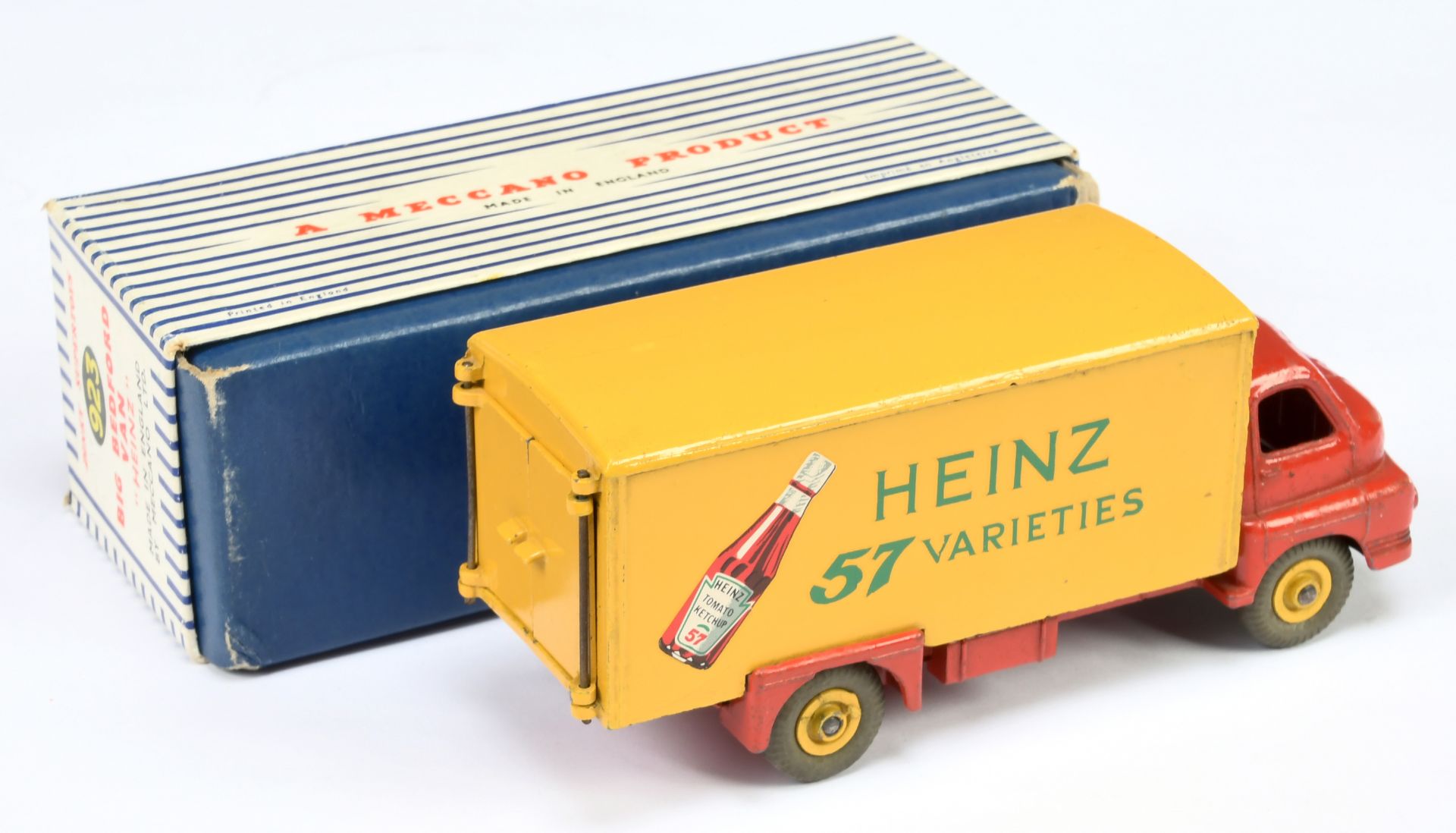 Dinky Toys 923 Big Bedford Van "Heinz 57 Varieties" Harder To Find Sauce Bottle Issue  - Red cab ... - Bild 2 aus 2