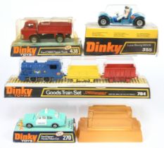 Dinky Toys Group Of 4 - (1) 270 Ford Escort MK1 "Police" Car, (2) 355 Lunar Roving Vesicle, (3) 4...