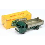 French Dinky Toys 33B Simca Cargo Tipper Truck - Green cab, chassis and convex hubs silver-grey s...