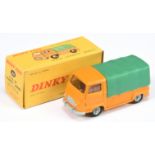 French Dinky Toys 563 Renault Estafette Pick-Up - Orange cab and back, green plastic canopy, grey...